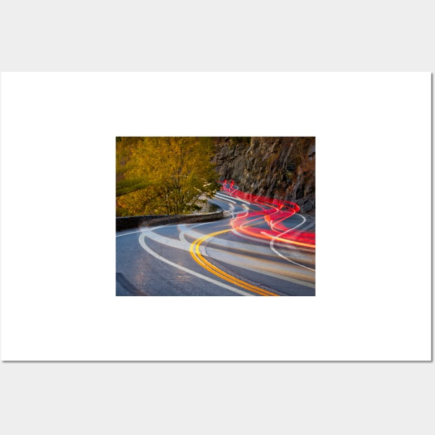 Car Trails at the Hawk's Nest Wall Art by jforno